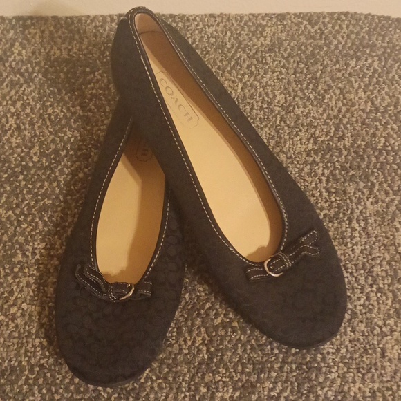 Coach Crystal Black women's  Flats size 7.5 - Picture 7 of 8